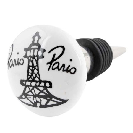 Paris Eiffel Tower Flat Wine Bottle Stopper